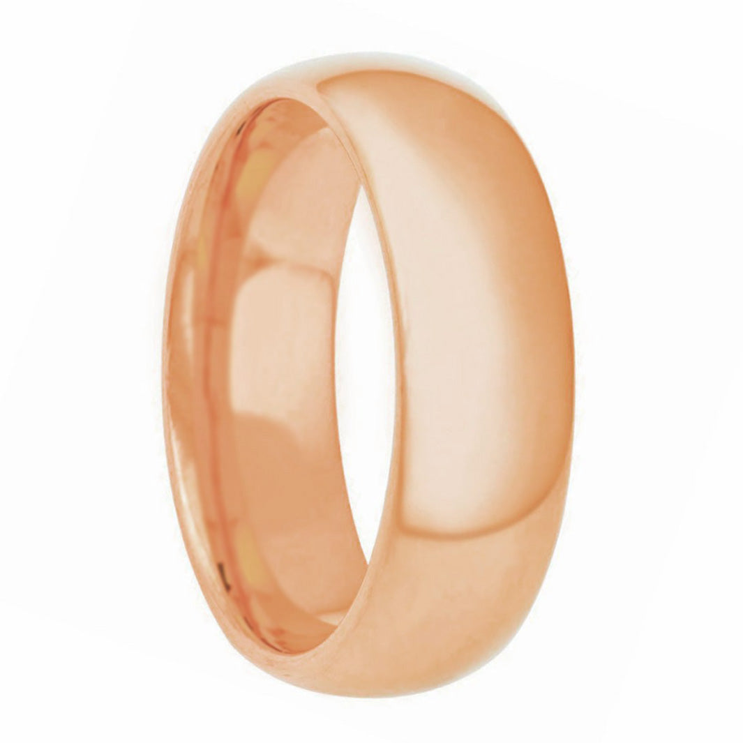 14k Gold Domed Men's Wedding Band