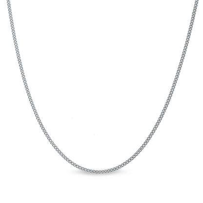 1mm Sterling Silver Curb Chain