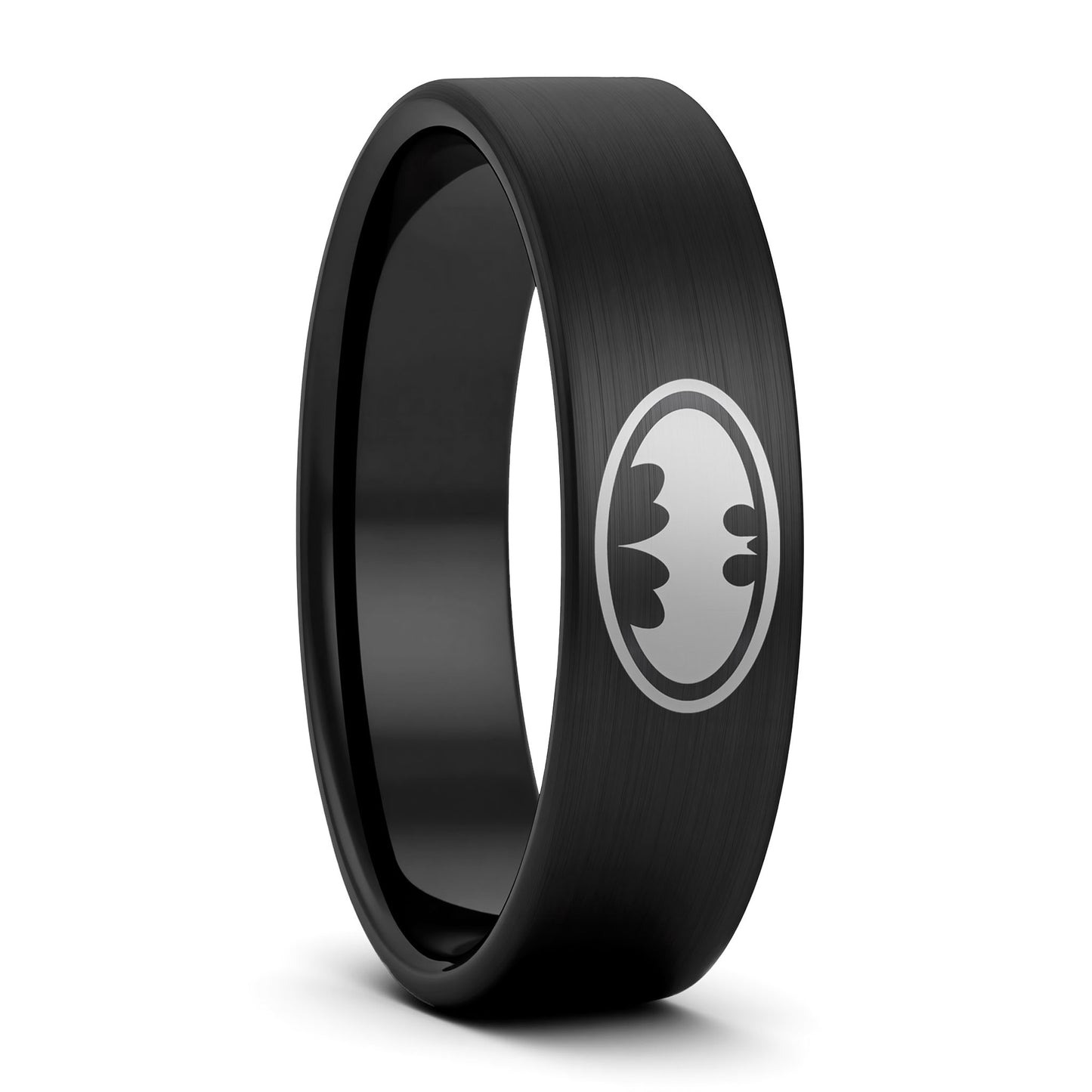 Batman Brushed Tungsten Men's Wedding Band