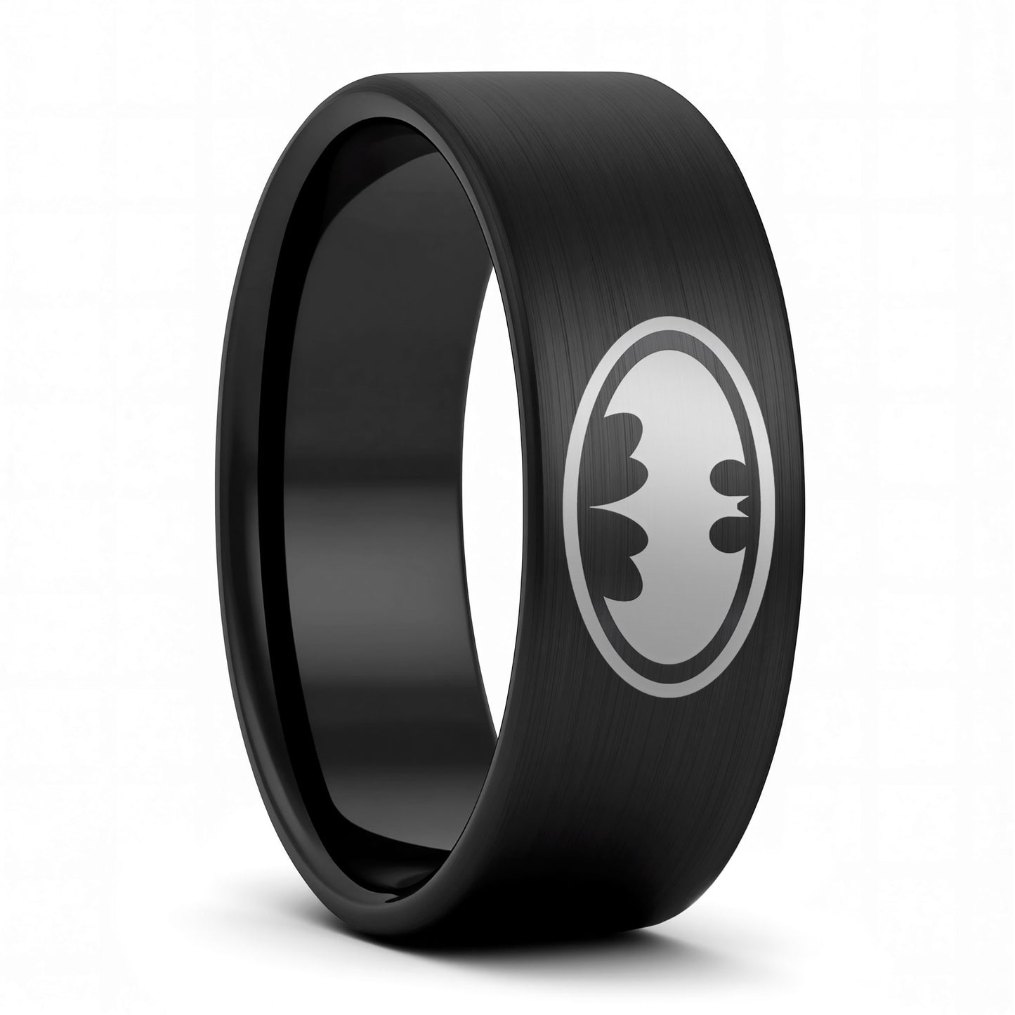 Batman Brushed Tungsten Men's Wedding Band