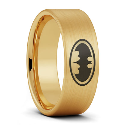 Batman Brushed Tungsten Men's Wedding Band