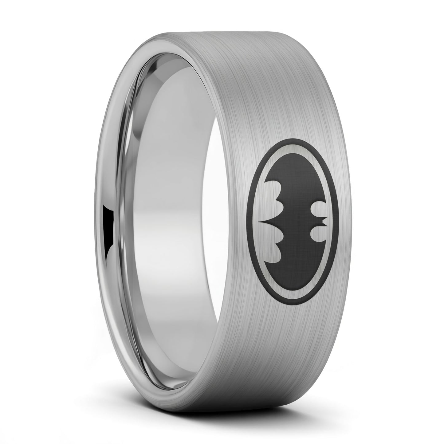 Batman Brushed Tungsten Men's Wedding Band