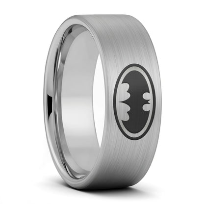 Batman Brushed Tungsten Men's Wedding Band