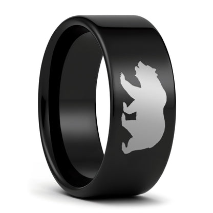 Bear Tungsten Men's Wedding Band