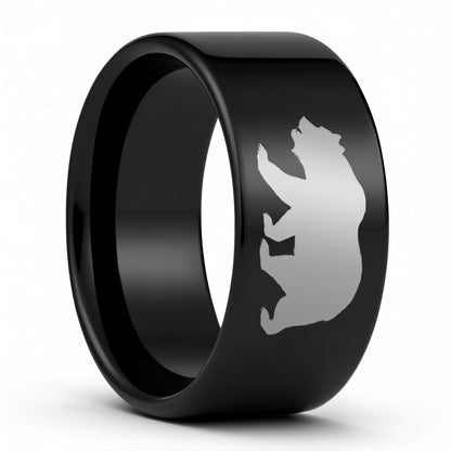 Bear Tungsten Men's Wedding Band