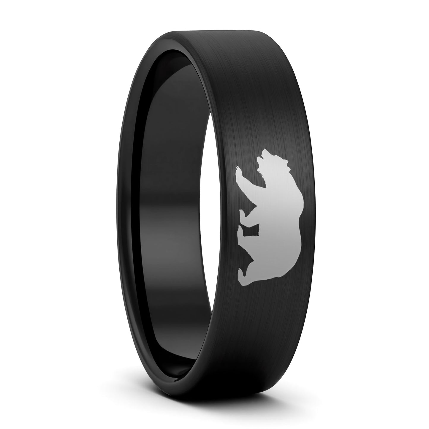 Bear Brushed Tungsten Women's Wedding Band