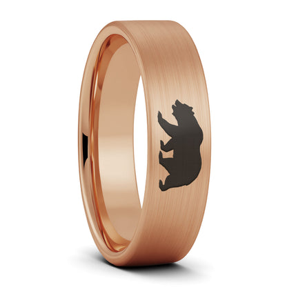 Bear Brushed Tungsten Women's Wedding Band