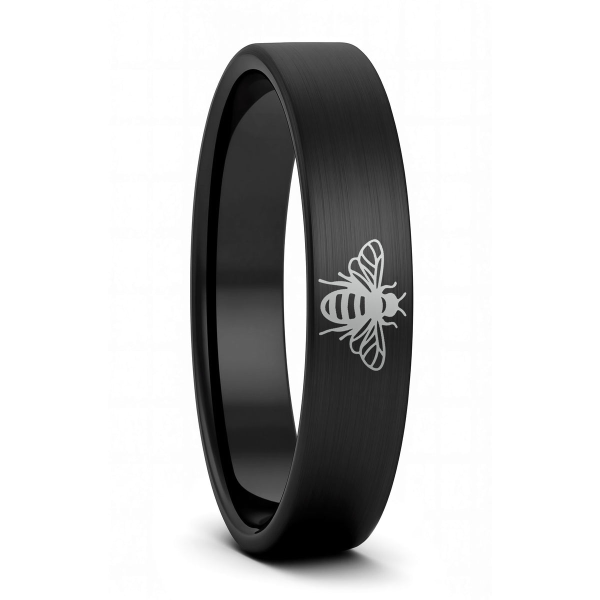 Bee Brushed Tungsten Women's Wedding Band