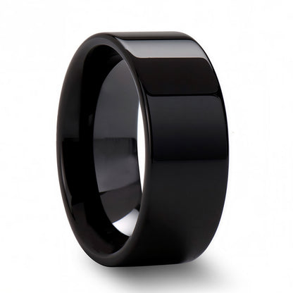 Black Ceramic Wedding Band