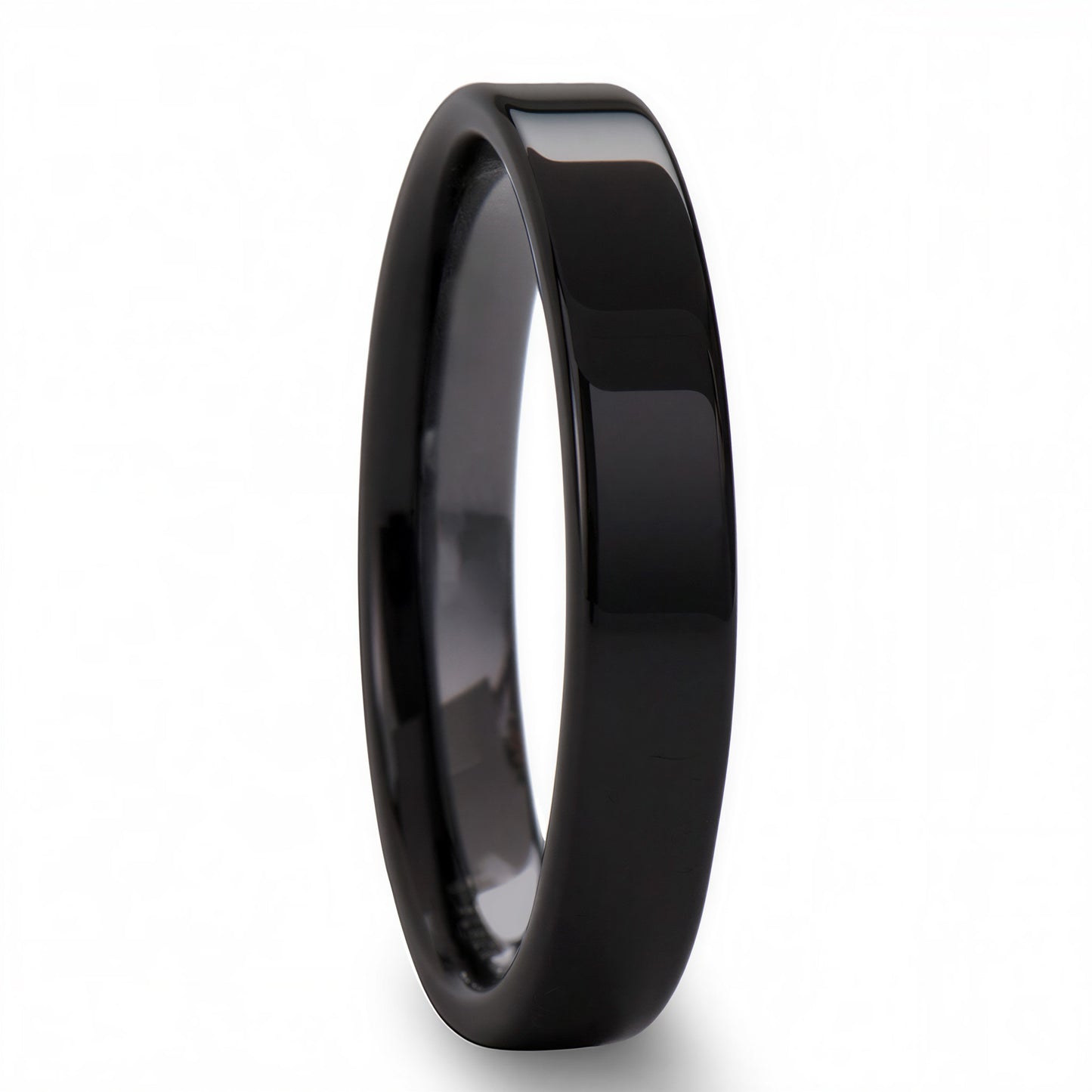 Black Ceramic Women's Wedding Band