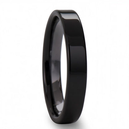 Black Ceramic Women's Wedding Band