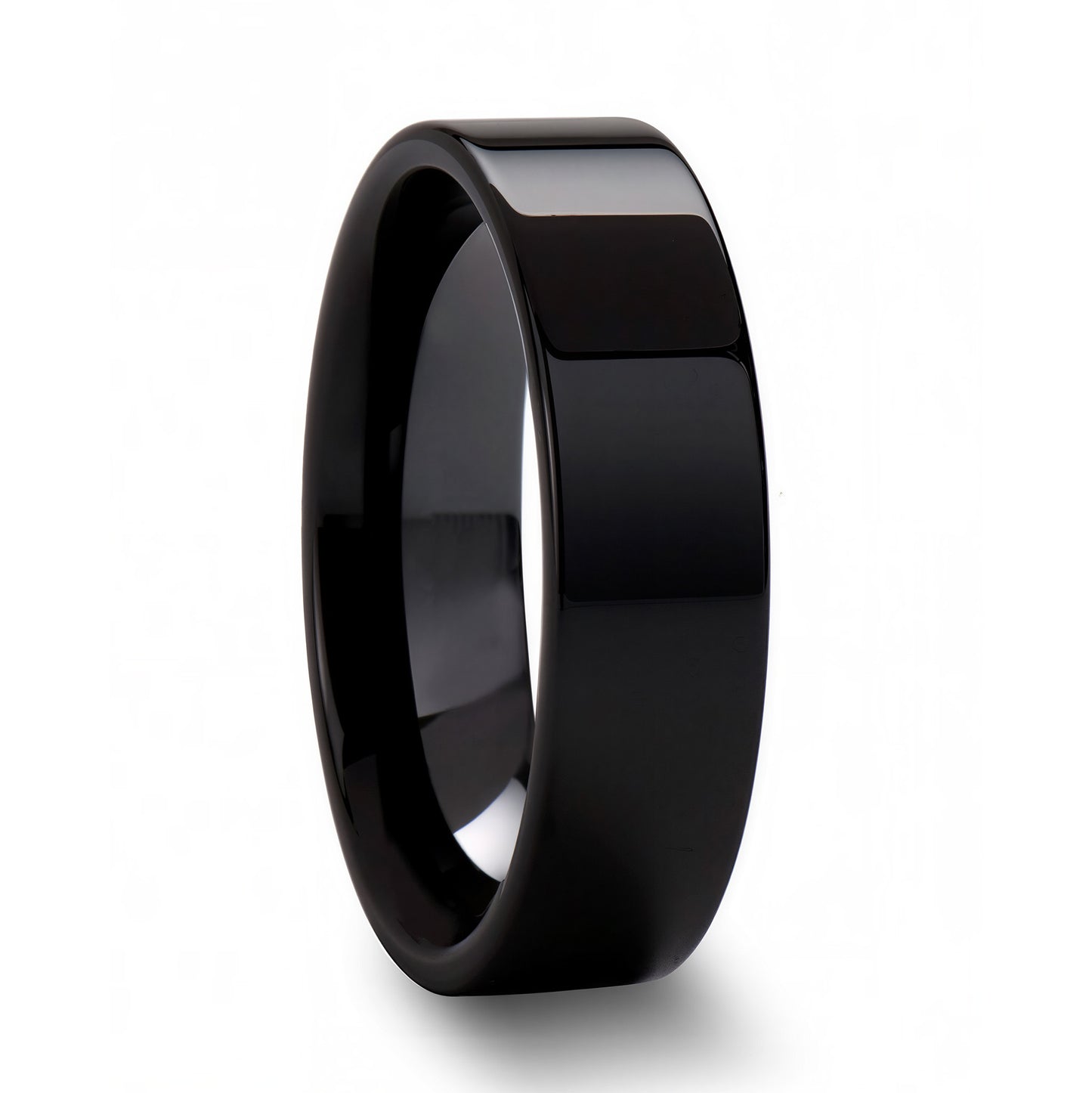 Black Ceramic Women's Wedding Band