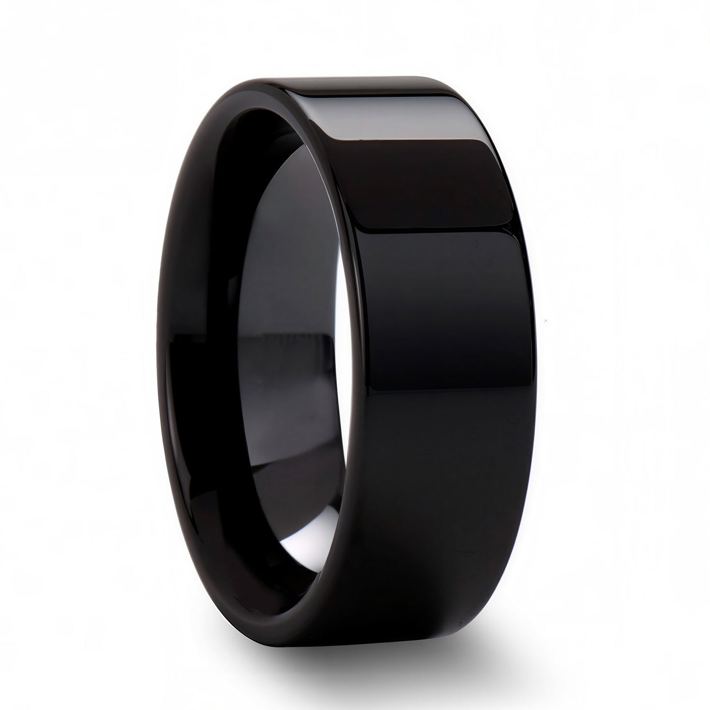 Black Ceramic Women's Wedding Band