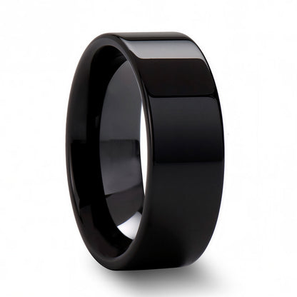 Black Ceramic Women's Wedding Band