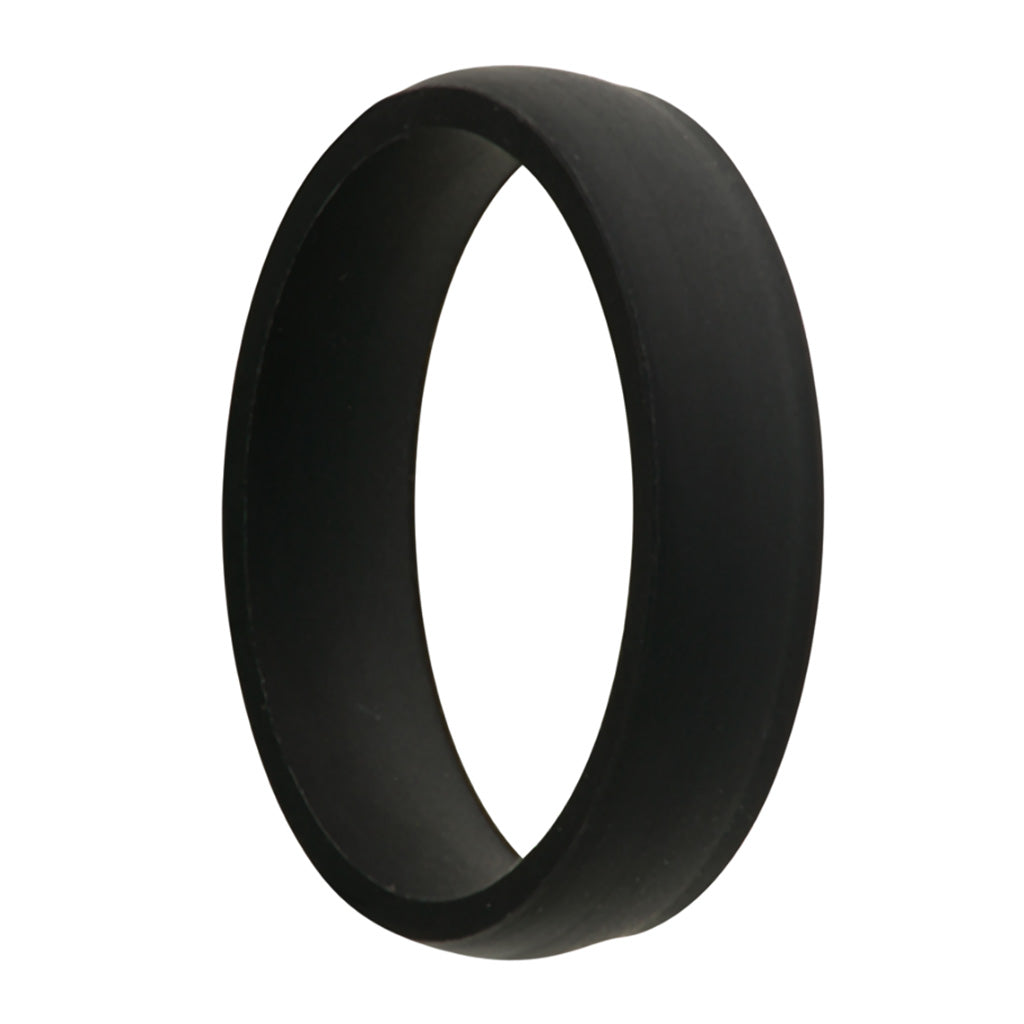 Black Silicone Men's Wedding Band