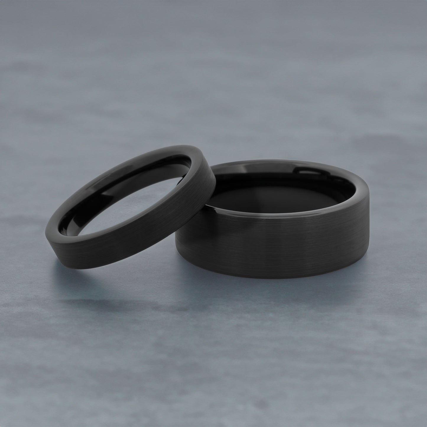 Matte Black Tungsten Women's Wedding Band