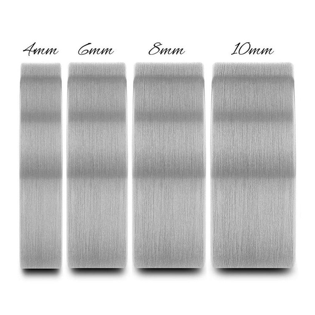 Brushed Tungsten Men's Wedding Band