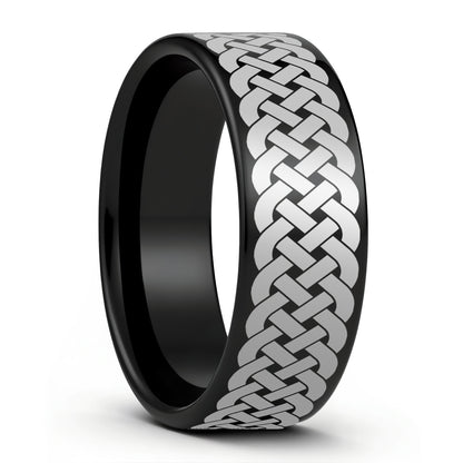 Celtic Sailor's Knot Tungsten Wedding Band