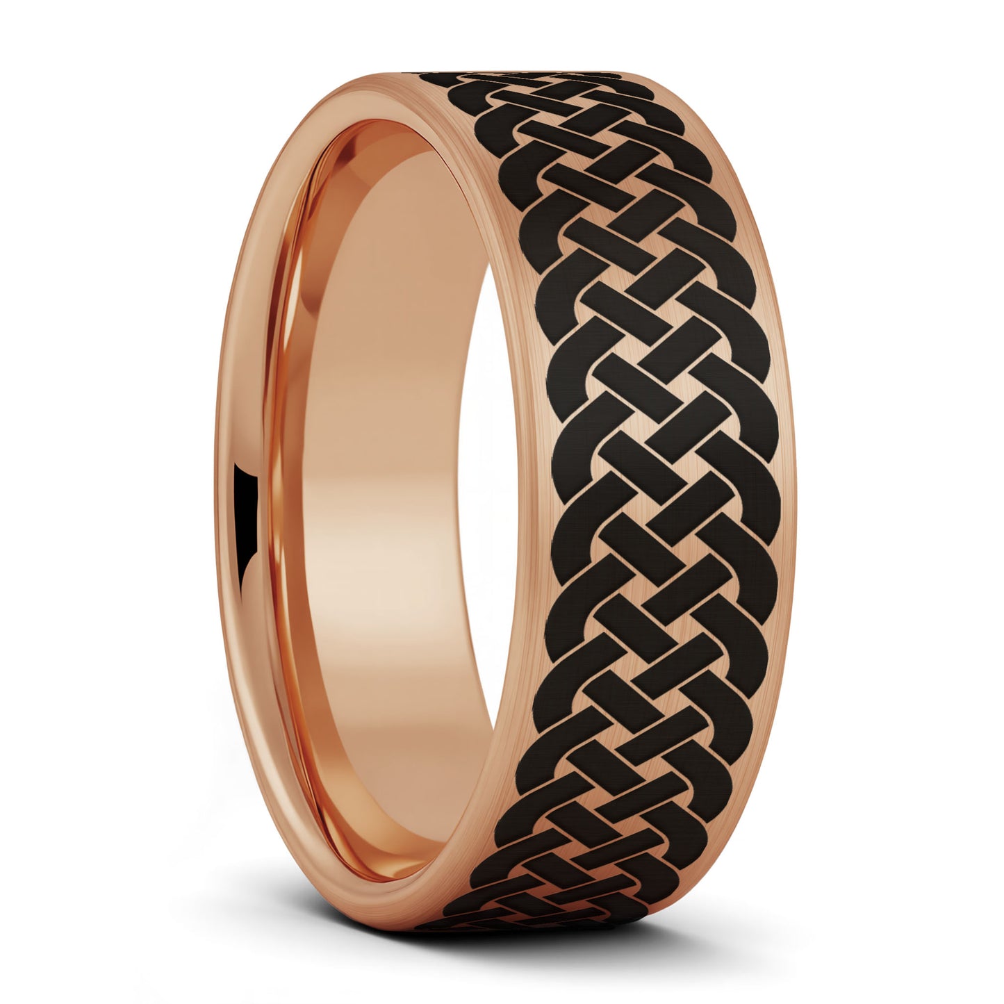 Celtic Sailor's Knot Brushed Tungsten Wedding Band