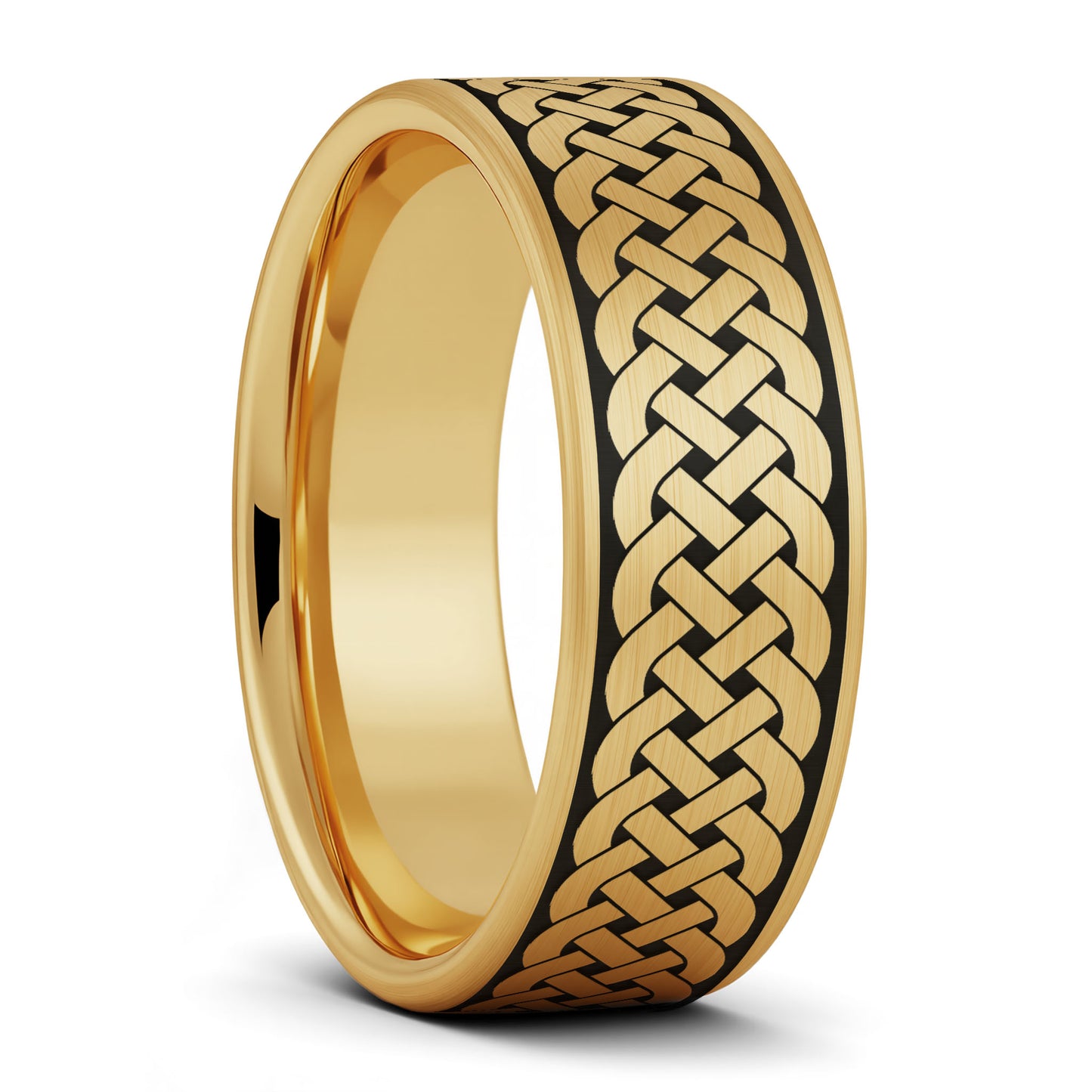Sailor's Celtic Knot Brushed Tungsten Wedding Band