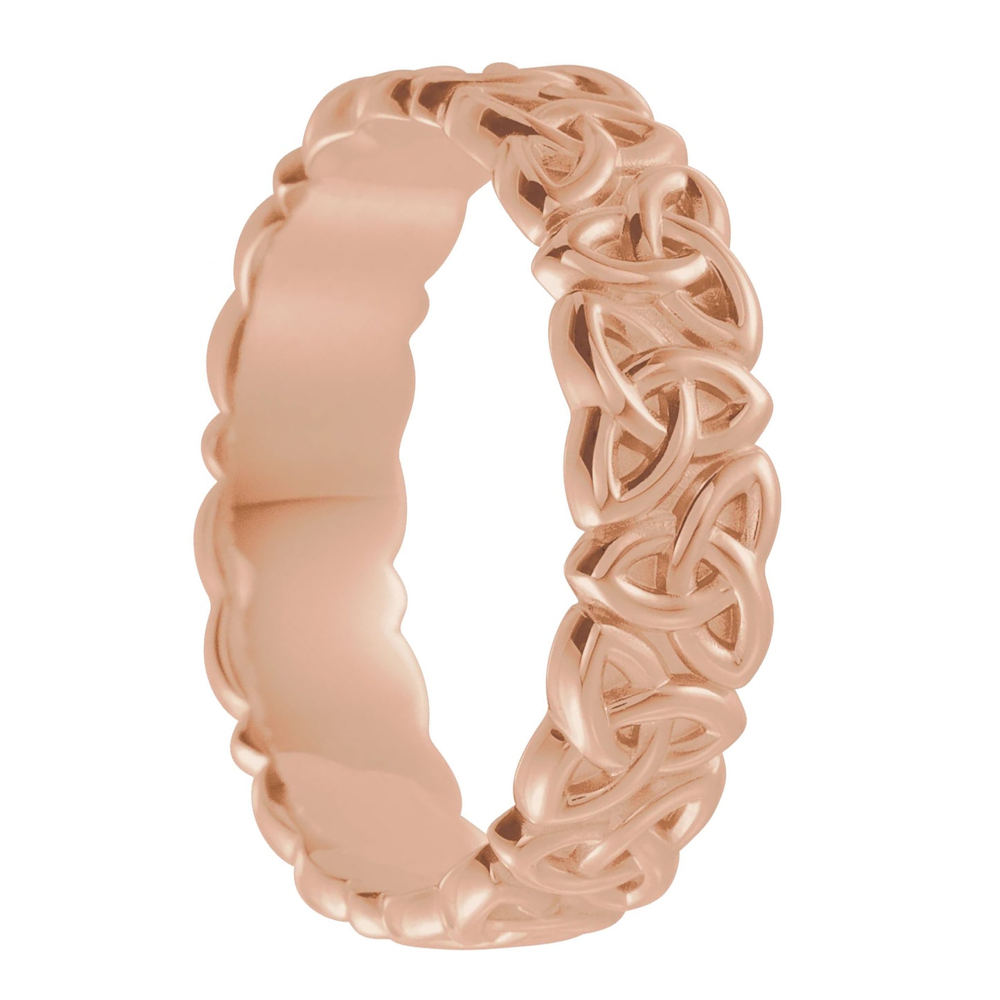 Celtic Trinity 10k Gold Men's Wedding Band