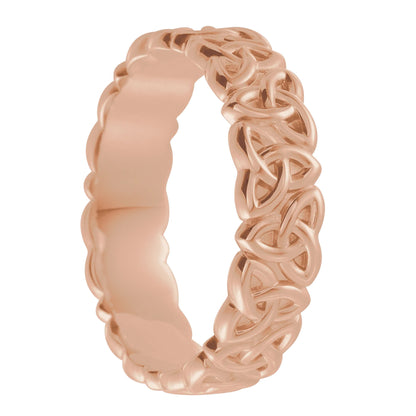 Celtic Trinity 10k Gold Men's Wedding Band