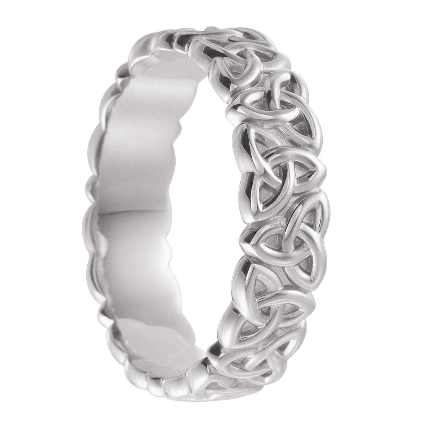 Celtic Trinity 10k Gold Men's Wedding Band