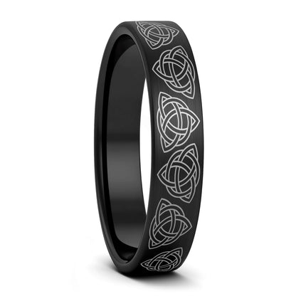 Celtic Trinity Knot Tungsten Women's Wedding Band