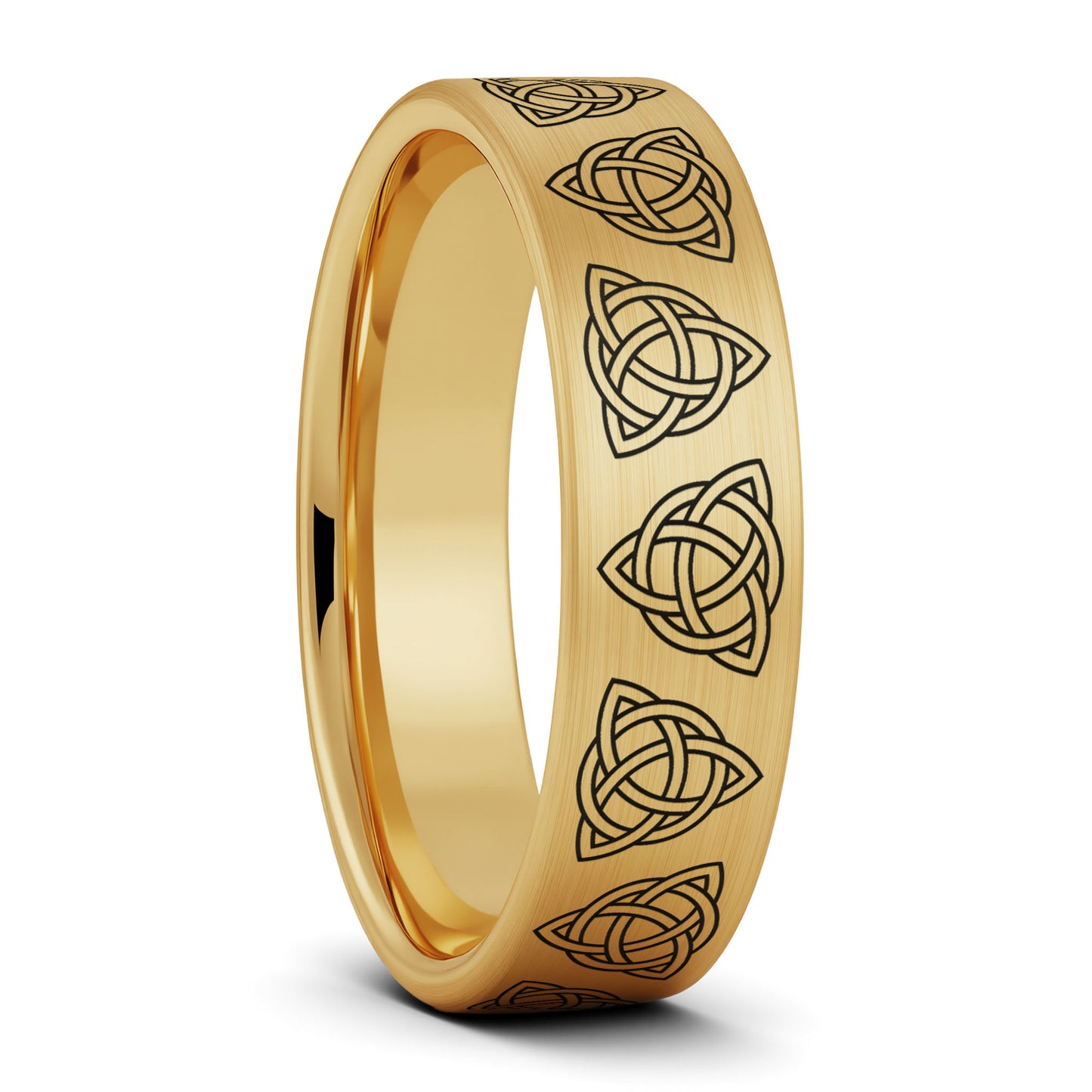 Celtic Trinity Knot Tungsten Women's Wedding Band
