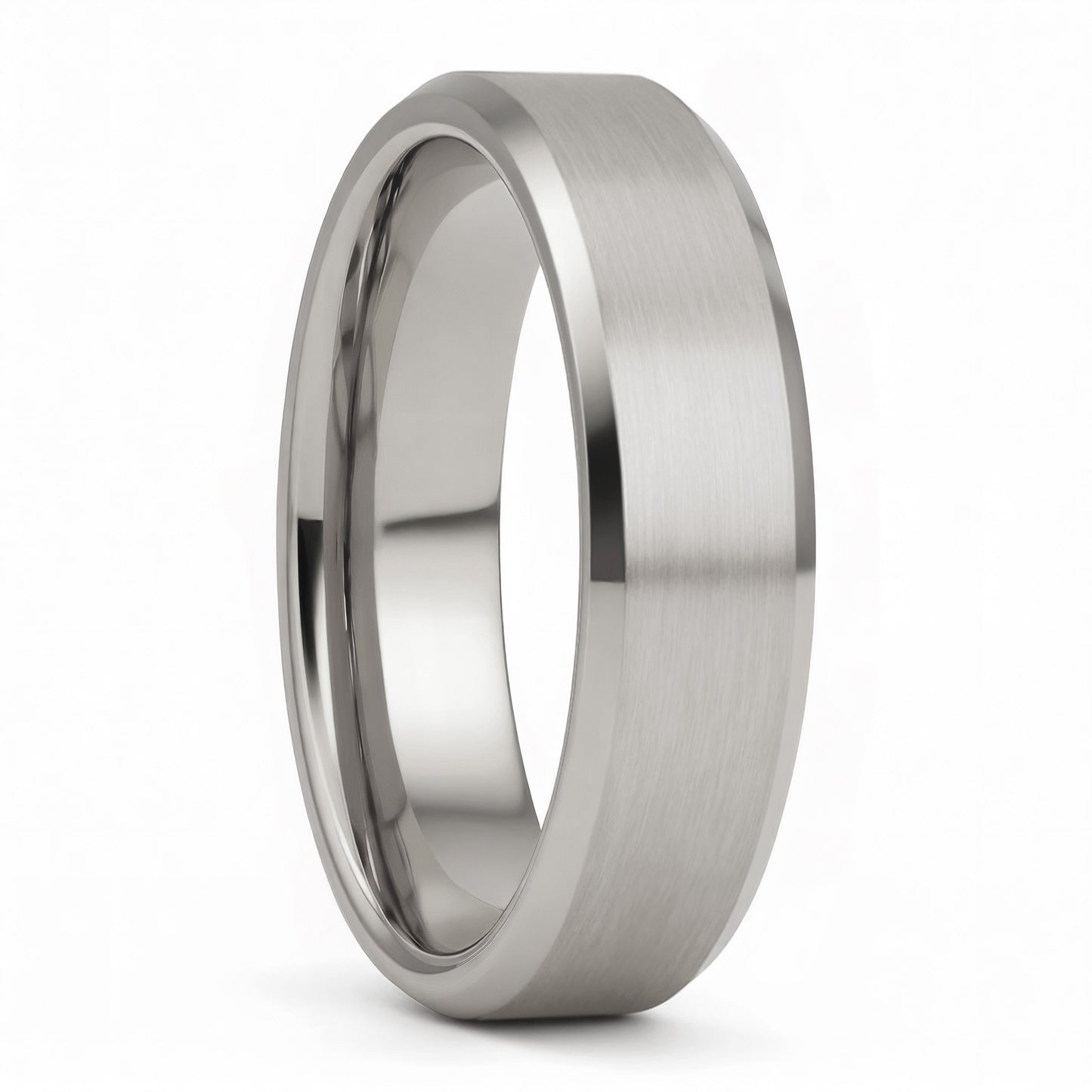 Classic Brushed Titanium Men's Wedding Band