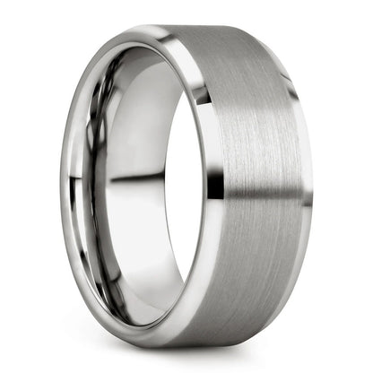 Extra-Wide Classic Brushed Tungsten Men's Wedding Band