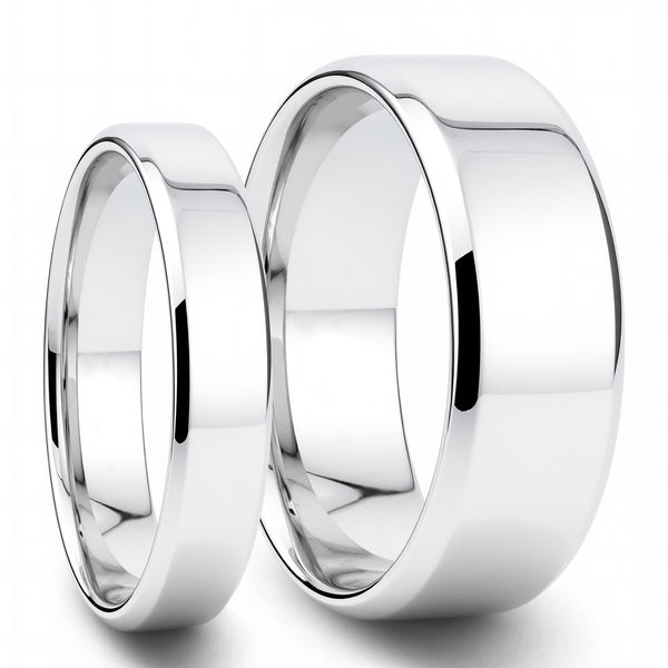 Couple's Classic Sterling Silver Matching Rings | Vansweden Jewelers