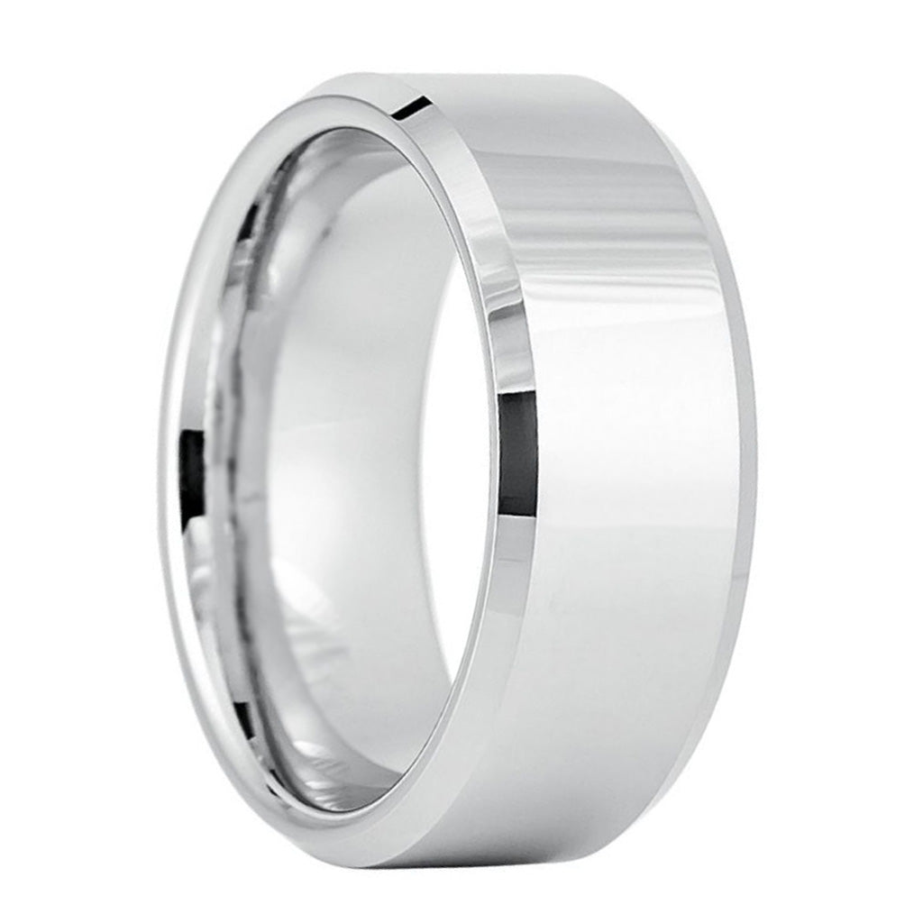 Classic White Tungsten Men's Wedding Band