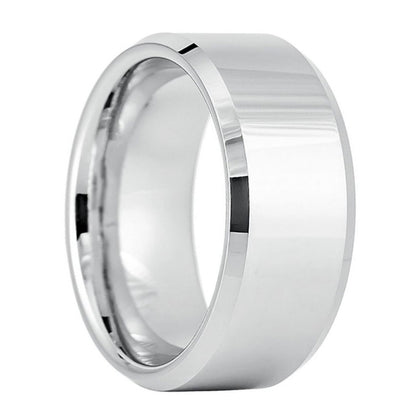 Classic White Tungsten Men's Wedding Band