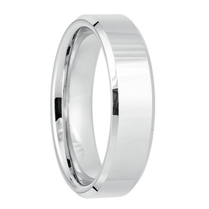 Classic White Tungsten Men's Wedding Band