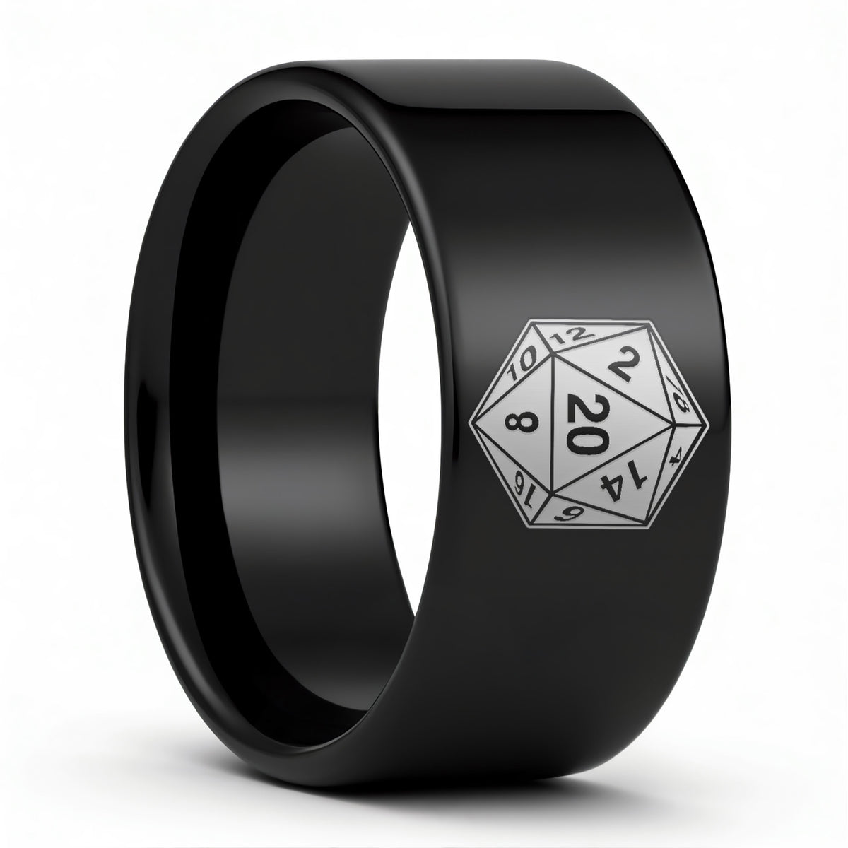 D20 Tungsten Men's Wedding Band