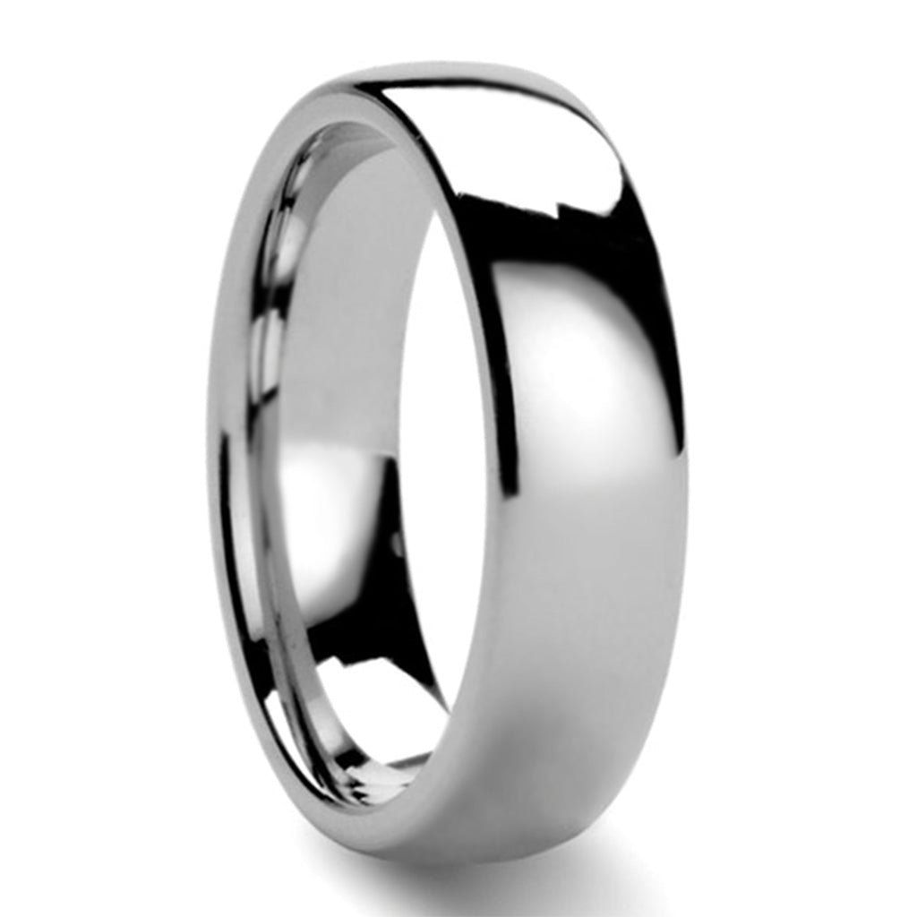 Domed Tungsten Women's Wedding Band