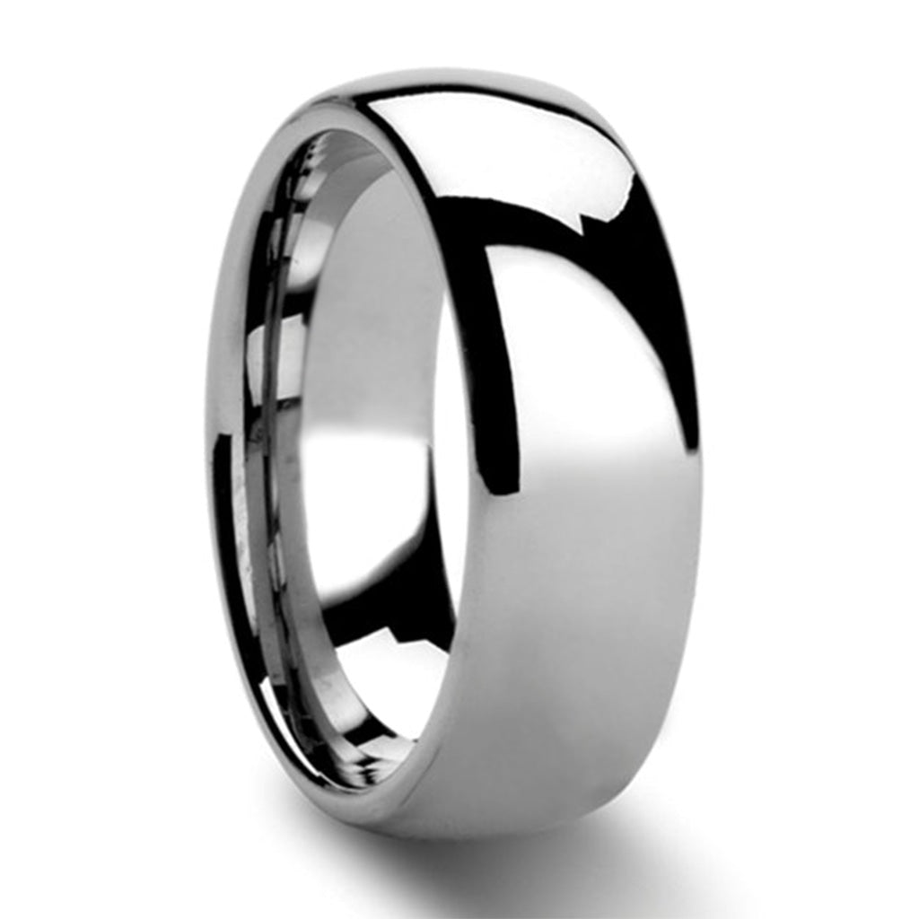Domed Tungsten Women's Wedding Band