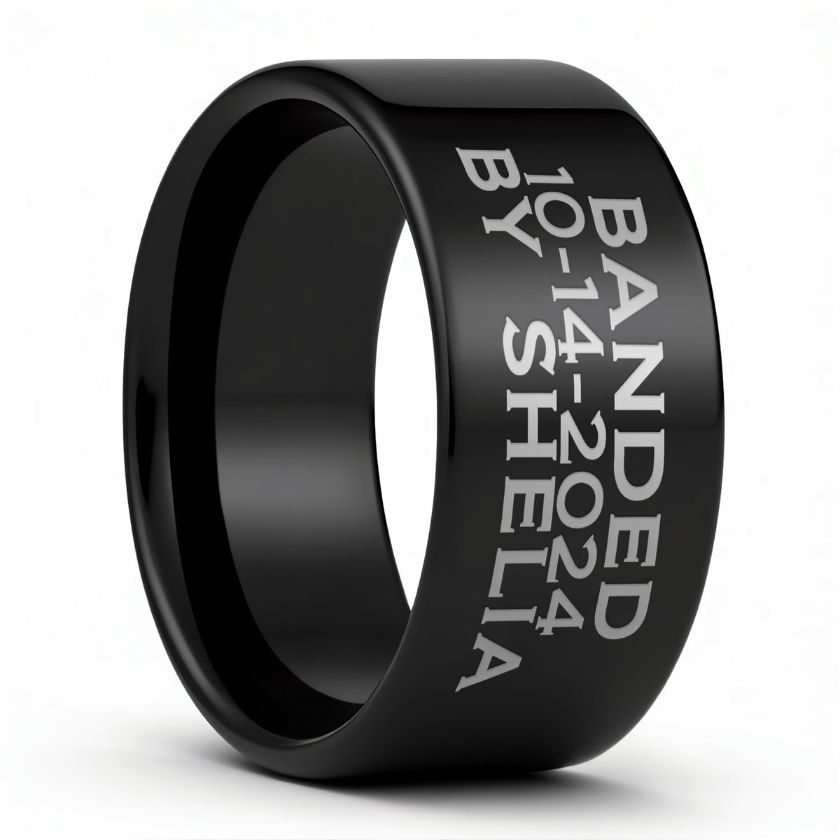 Duck Band Custom Engraved Tungsten Men's Ring