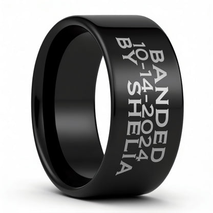 Duck Band Custom Engraved Tungsten Men's Ring