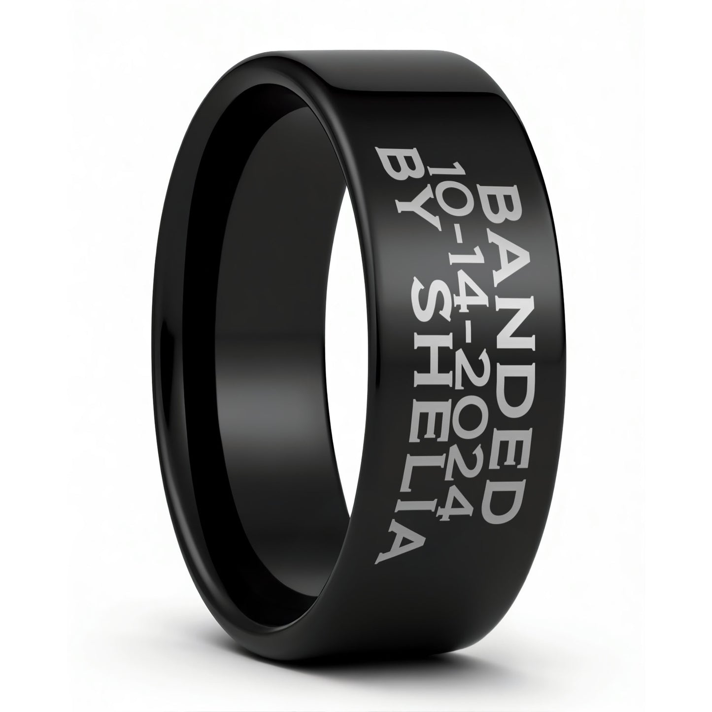 Duck Band Custom Engraved Tungsten Men's Ring