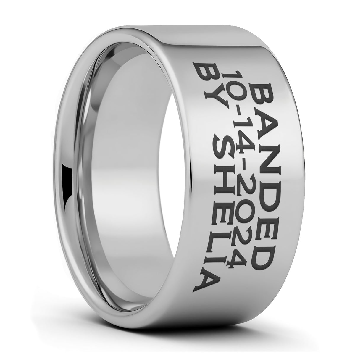 Duck Band Custom Engraved Tungsten Men's Ring