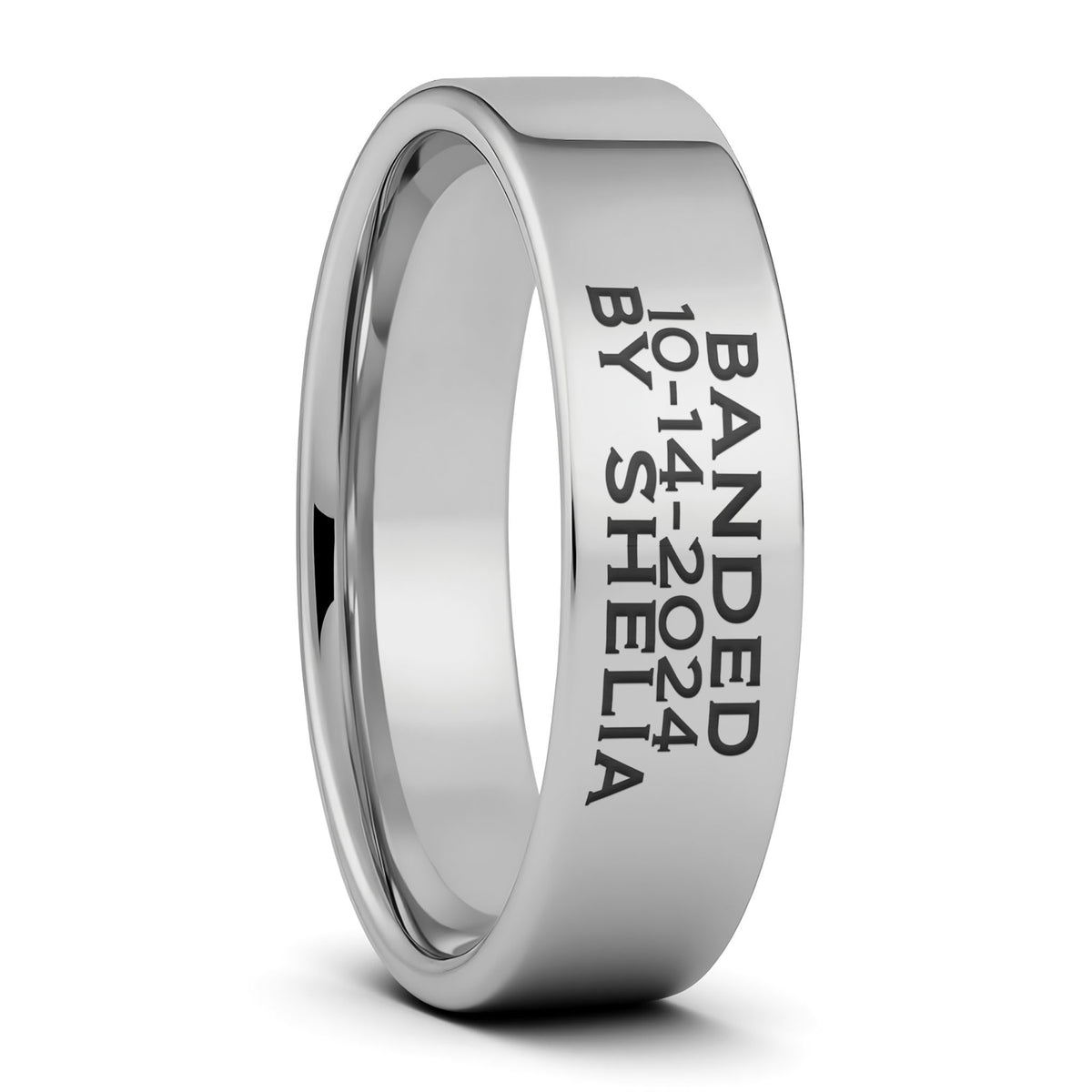 Duck Band Custom Engraved Tungsten Men's Ring