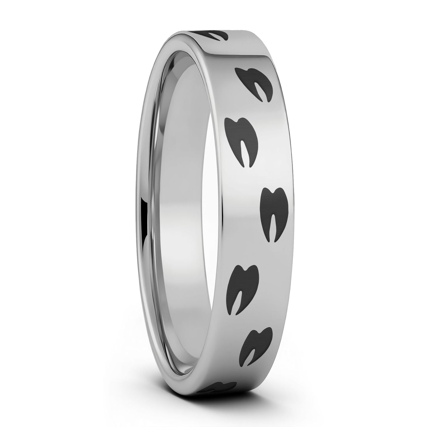 Elk Tracks Tungsten Men's Wedding Band