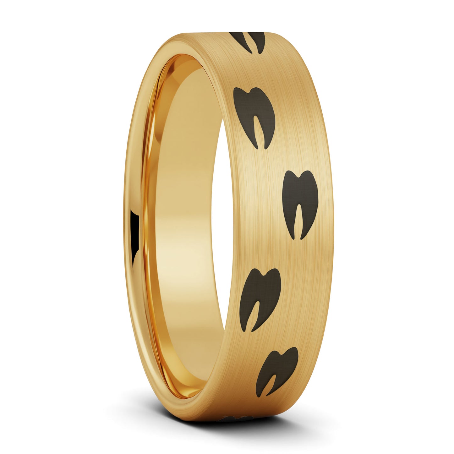 Elk Tracks Brushed Tungsten Women's Wedding Band