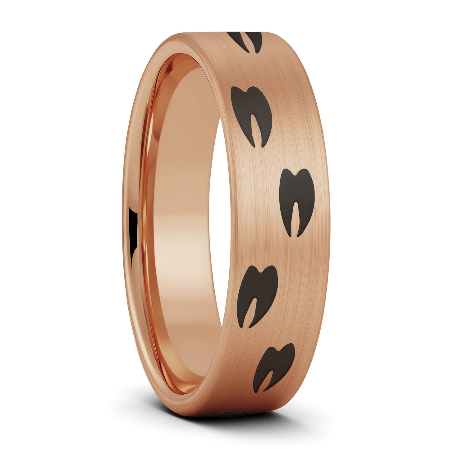 Elk Tracks Brushed Tungsten Women's Wedding Band