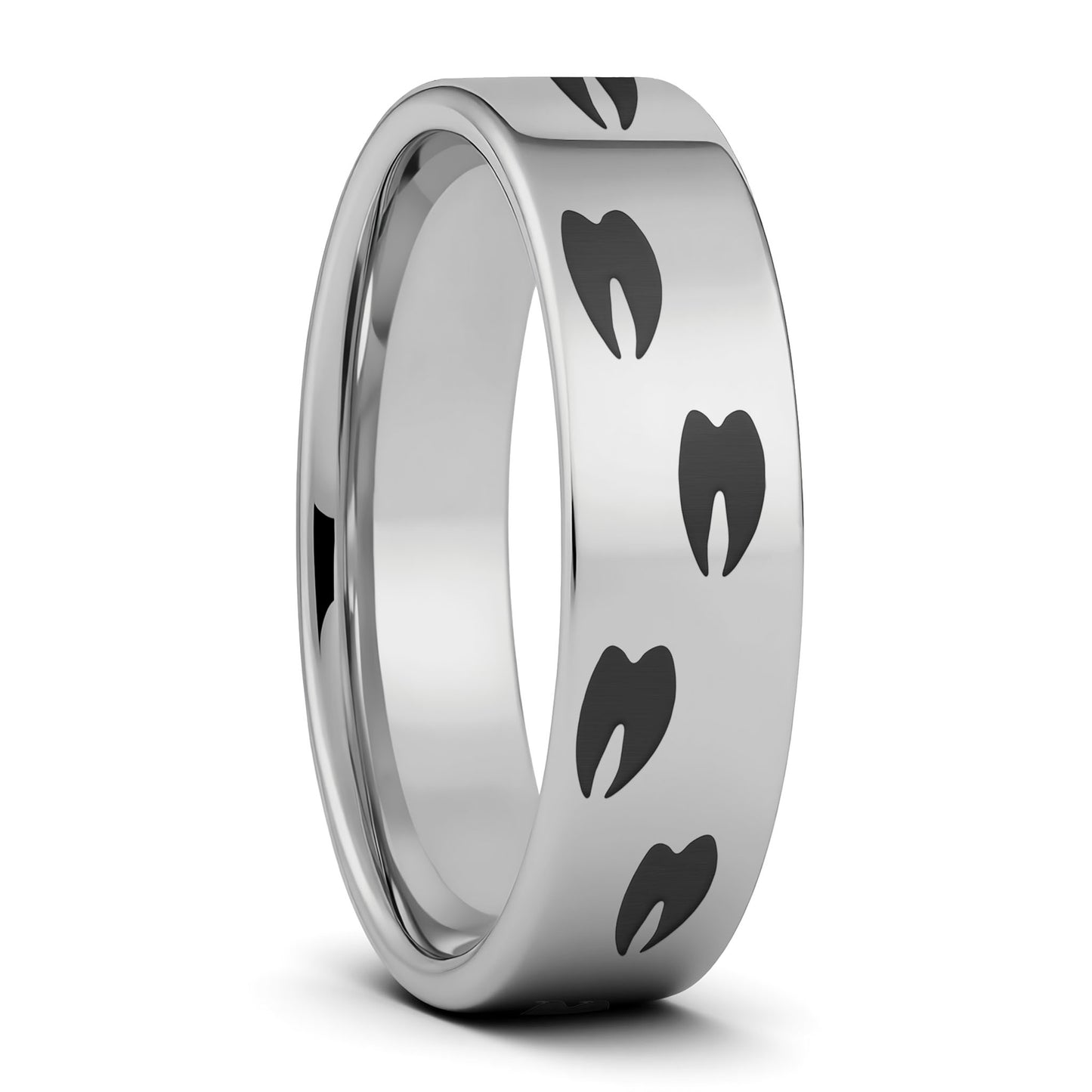 Elk Tracks Tungsten Men's Wedding Band