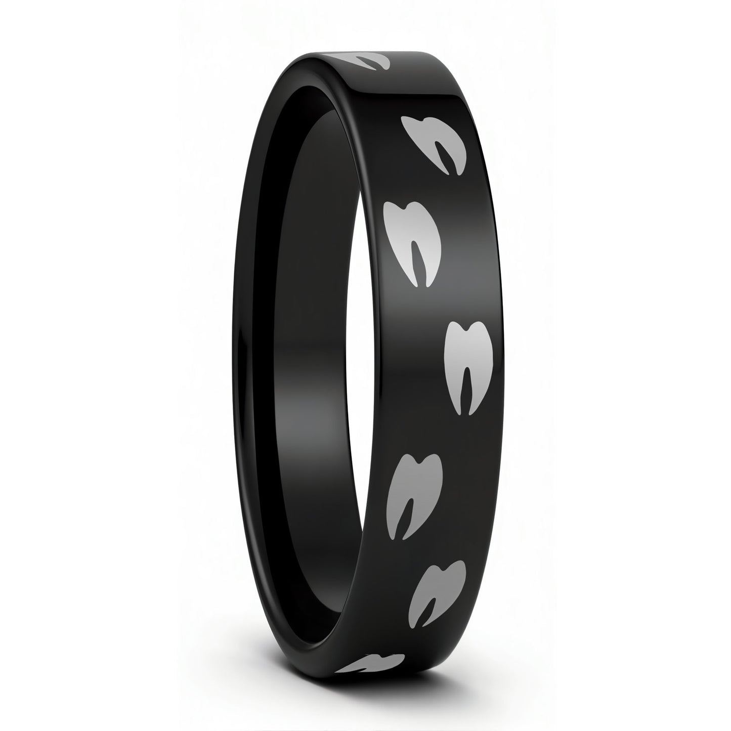 Elk Tracks Tungsten Men's Wedding Band