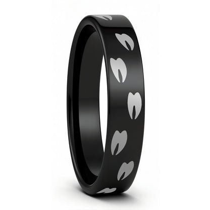 Elk Tracks Tungsten Men's Wedding Band