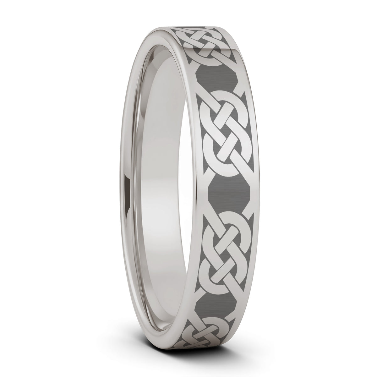 Eternity Celtic Knot Titanium Wedding Band